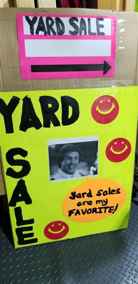 funny yard sale sign