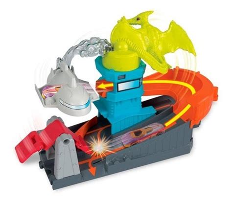 Autopista Hot Wheels City Ataque Del Dino En El Aeropuerto Cuotas sin interés