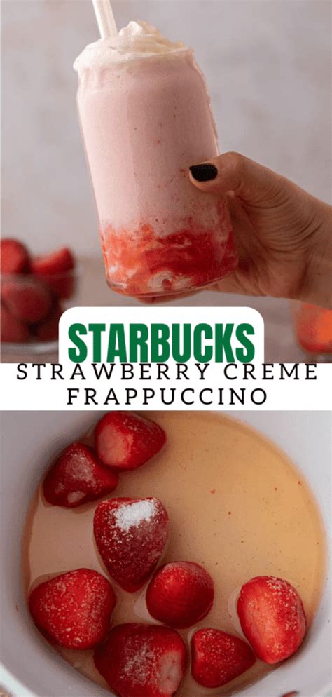 How To Make Strawberry Crème Frappuccino Starbucks Lifestyle Of A Foodie