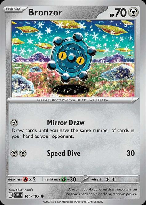 Bronzor (sv3-144) - Pokémon Card Database - PokemonCard