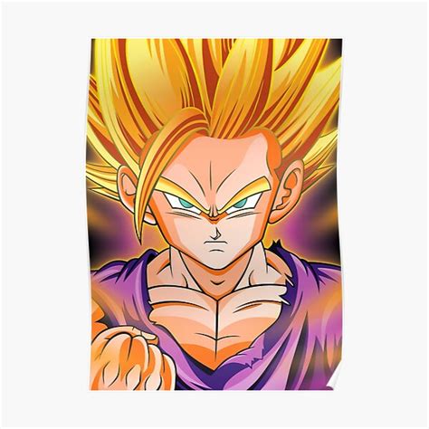 Dragon Ball Gohan Ssj2 Poster For Sale By Danielnowicki Redbubble