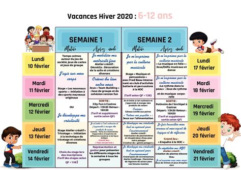 Calam O Programme Vacances Ans Hiver