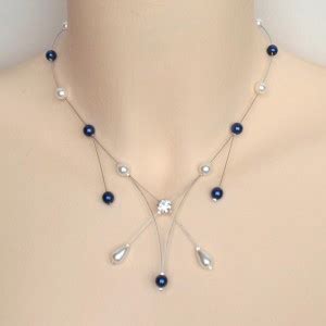 Collier Mariage Blanc Et Bleu Blog Beabijoux