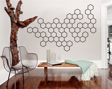 Geometric Wall Art Office Decor Molecules Abstract Art - Etsy