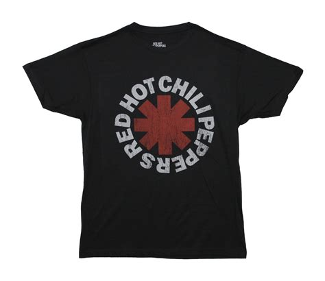 Red Hot Chili Peppers Distressed Classic Asterisk Black Vancouver Rock Shop