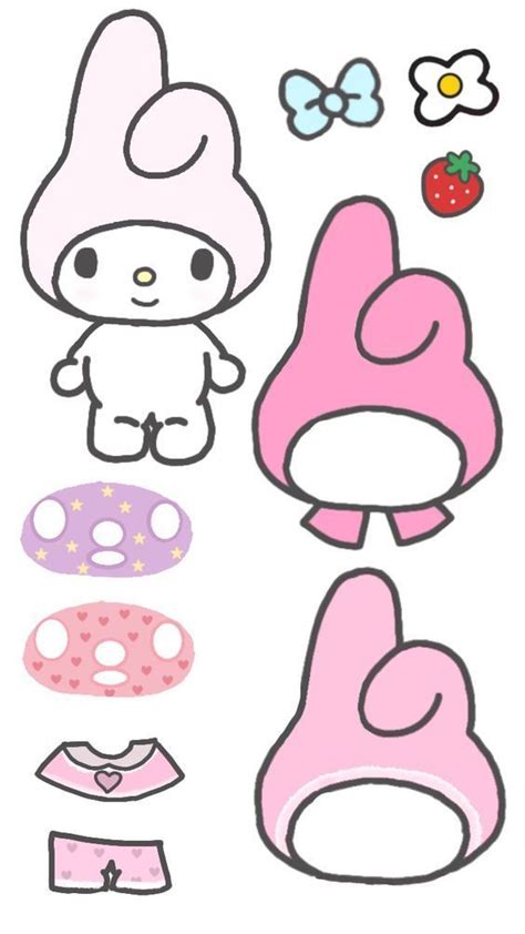 Hello Kitty Paper Doll Hello Kitty Idee Di Sketchbook Tutorial Di Disegno