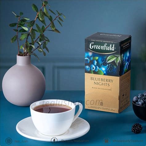 Trà Greenfield Blueberry Nights - Trà đen Greenfield vị việt quất