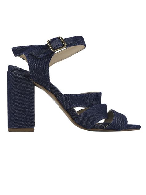 Sapato Le Lis Blanc Tiras Denim Original XYC5 Etiqueta Única