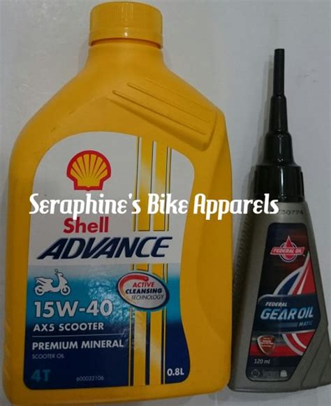 Jual SERAPHINE S BIKE PAKET OLI SHELL ADVANCE AX5 SCOOTER MATIC 15W