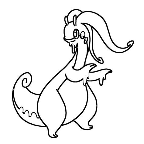 Goodra Coloring Page Print IdeaShortcut