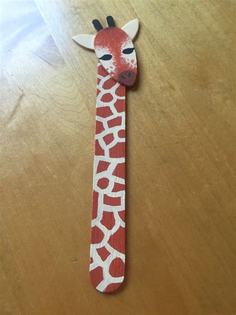 Wooden Giraffe Bookmark