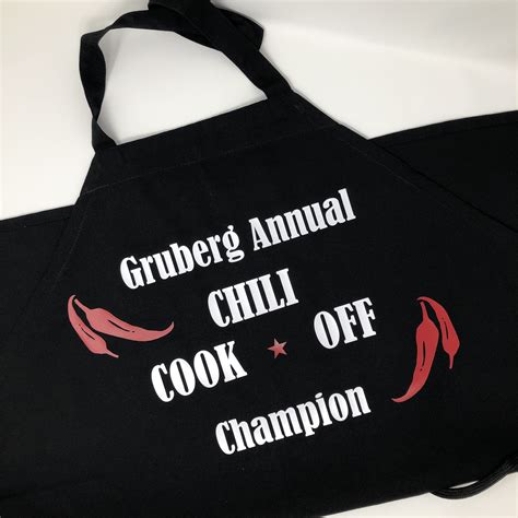 Chili Cook Off Apron Personalized Aprons Competition Apron Etsy Uk