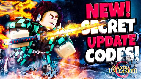 New SECRET Update Codes In Roblox Slayer Unleashed YouTube