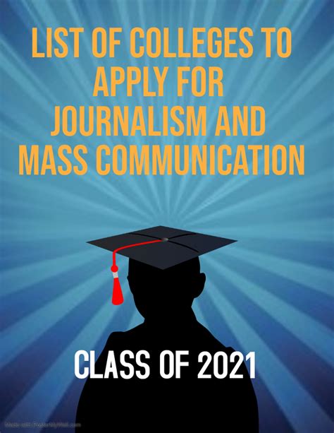 Which Colleges To Apply For P G Degree Diploma In Journalism And Mass