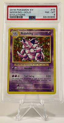 Pokemon Card Xy Evolutions Nidoking Holo Foil Psa Nm Mt