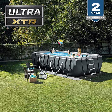 Intex Ultra XTR Advantage Frame Rectangular Pool Set 5.2m - Realkaizen