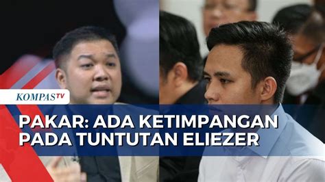 Pakar Hukum Ada Ketimpangan Antara Tuntutan Eliezer Dan Putri