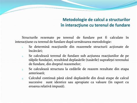 PPT Calculul structurilor rezemate acţionate de cedări de reazeme