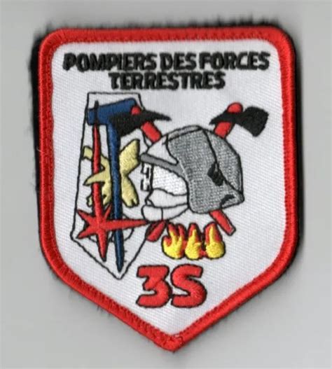 ÉCUSSON POMPIER SECURITE civile sdis pompiers Paris FORCE TERRESTRE