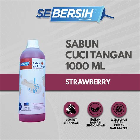 Jual Sebersih Hand Soap Sabun Cuci Tangan Refill Liter Shopee