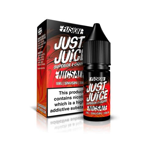 JUST JUICE Fusion Mango Blood Orange On Ice 10ml Nic Salt E Liquid