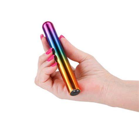 Chroma Rainbow Rechargeable Classic Vibe Metallic Rainbow Sex Toys At Adult Empire