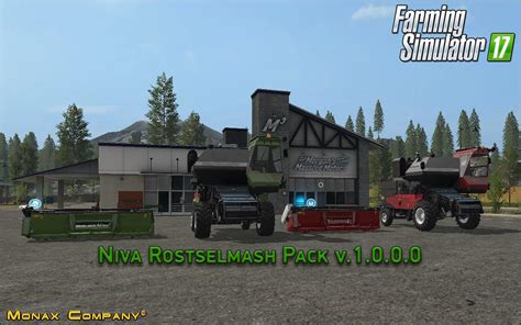 NIVA ROSTSELMASH PACK V1 0 0 0 For FS 17 Farming Simulator 2025 Mod