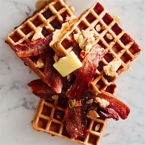 Bacon Parmesan Belgian Waffles Recipe | Williams Sonoma Taste