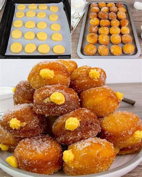 Mini Pastry Cream Filled Brioche Donuts Recipes More