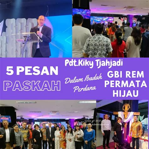 5 Pesan Paskah Pdt Kiky Tjahjadi Dalam Ibadah Perdana Gbi Rem Permata