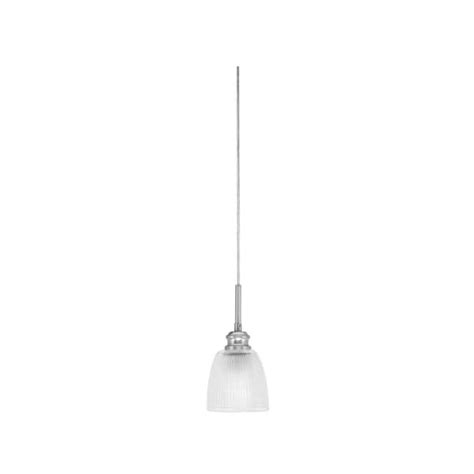 Albany 60 Watt 1 Light Brushed Nickel Pendant Mini Pendant Light Clear