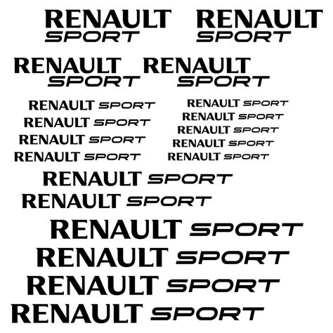 Stickers Renault Sport Ref Voiture Renault Automotostick