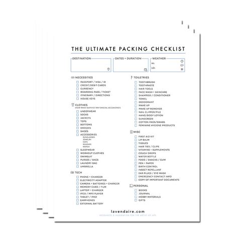 The Ultimate Packing Checklist Free Download Packing Checklist Packing Tips For Travel