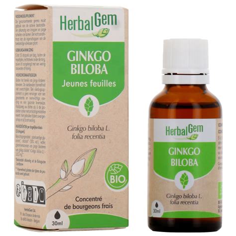 Herbalgem ginkgo biloba bio Complément alimentaire gemmothérapie