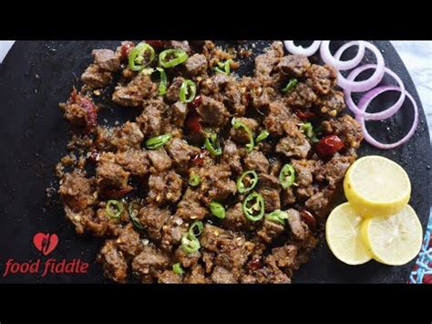 Tawa Fry Mutton Kaleji Recipe By Food Fiddle Eid Special Recipe Youtube