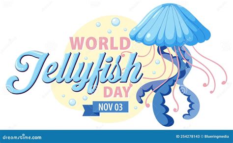 World Jellyfish Day Banner Design Stock Vector Illustration Of Banner