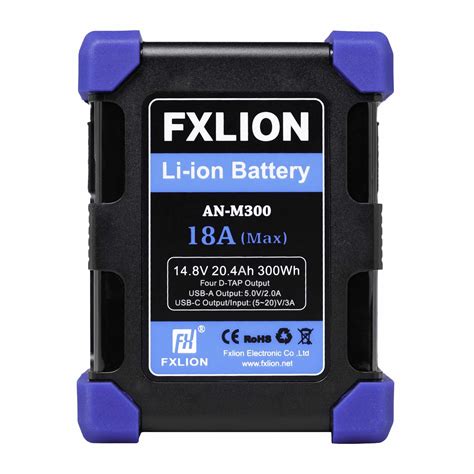 High Power Square Battery V Wh Gold Mount Battery Fxlion