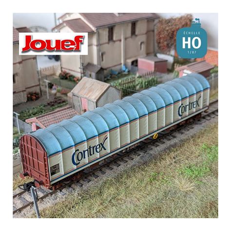 Wagon B Che Coulissante Rils Contrex Sncf Ep V Ho Jouef Hj