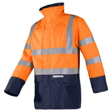 Sioen Elliston Fr As High Visibility Rain Jacket Safety Supplies