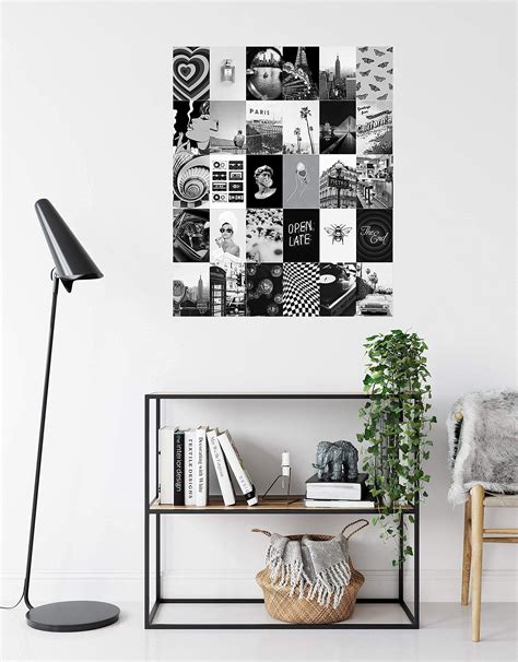 Haus And Hues Black And White Wall Decor Photo Collage Kit Aesthetic