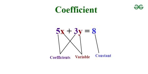 Coefficient of a Variable - Definition, Example, Types