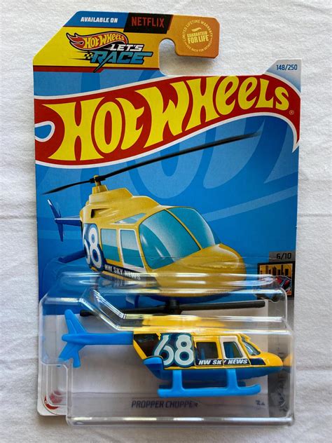 Hot Wheels Propper Chopper News Helicopter New In Package Etsy