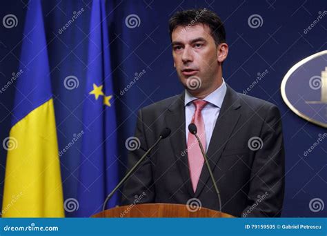 Romanian Minister Of Internal Affairs Dragos Tudorache Editorial Image