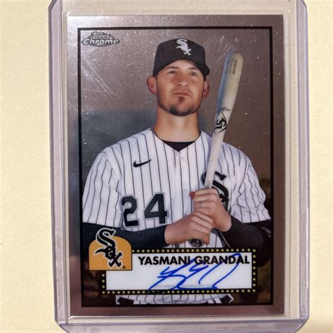 YASMANI GRANDAL AUTO PA YG 2021 Topps Chrome Platinum Anniversary AUTO