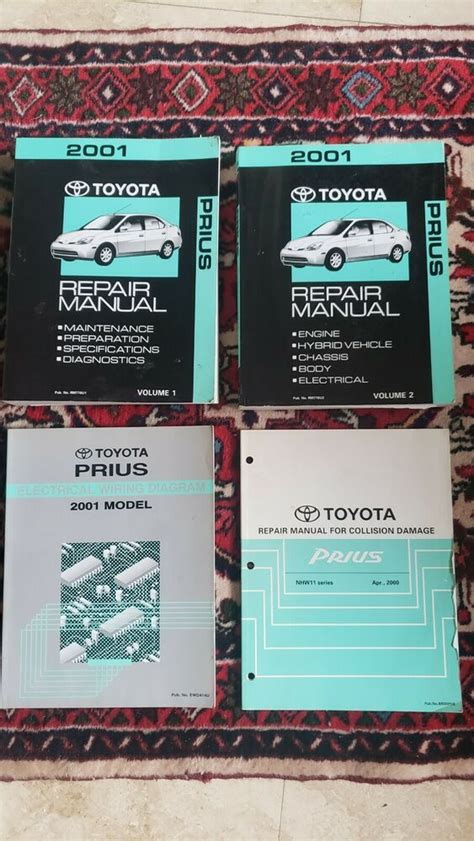 2001 Toyota PRIUS Service Repair Shop Workshop Manual Set W EWD OEM