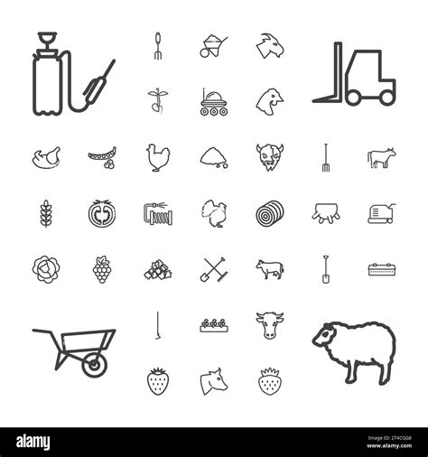 Agriculture Icons Royalty Free Vector Image Stock Vector Image And Art