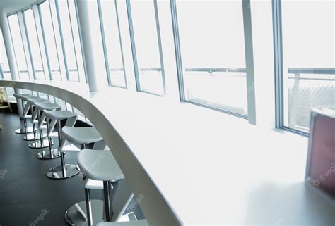 premium photo design public place furniture  interior concept