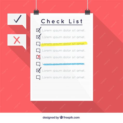 premium vector checklist template design
