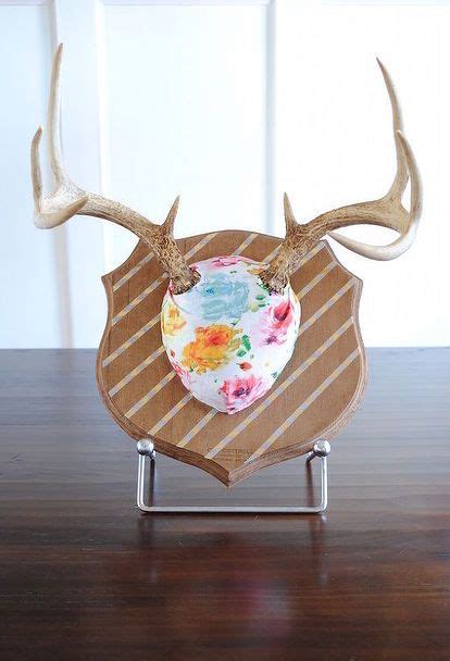 DIY Mounted Antler Makeover | Antler art, Antlers decor diy, Diy antler