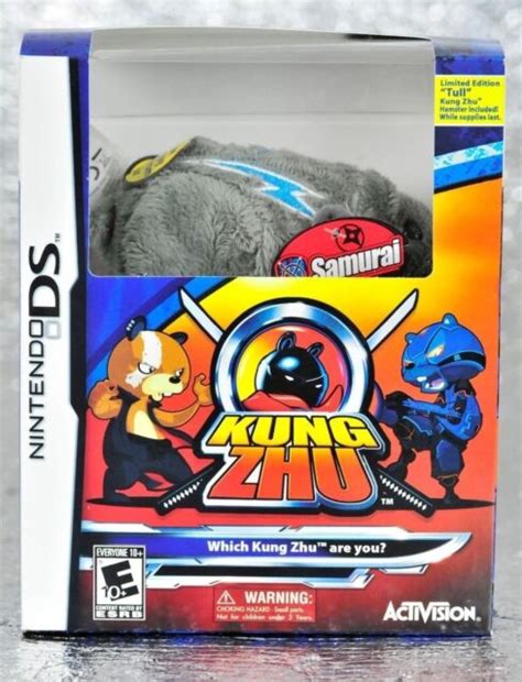 BRAND NEW Kung Zhu Nintendo DS Game With Limited Edition Zhu Pet